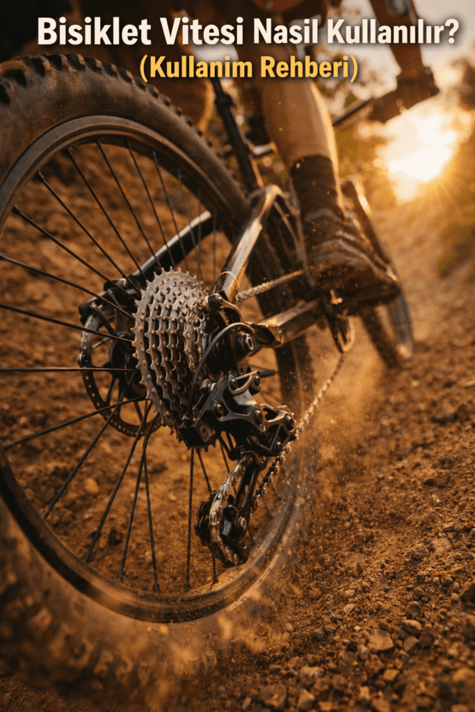 Vitesili Bisiklet Nasıl Kullanılmalı? 3 Altın Kural Sürüş Kuralı Arka tekere odaklanmış toprakta giden bisiklet.